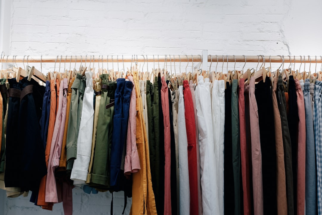 Organized closet where a motion light helps