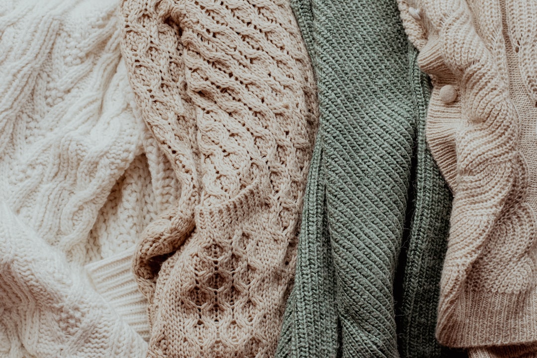 Folded wool sweaters prone to pilling