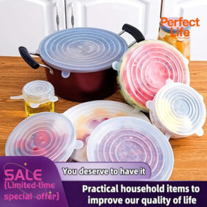 Silicone stretch lids