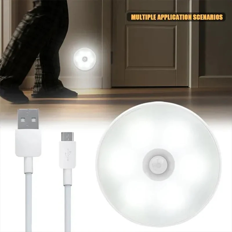 LED motion sensor light strip with magnetic mount