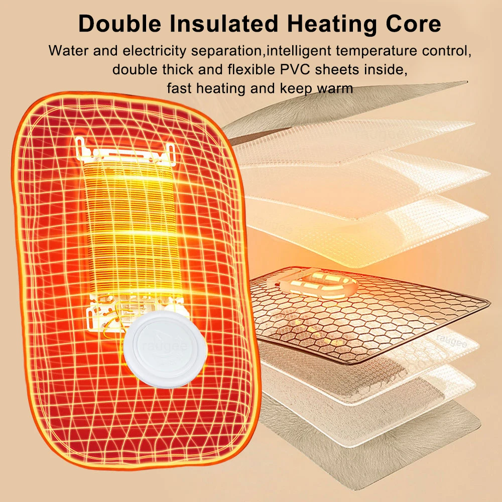 Electric hot water bag charging from the mains