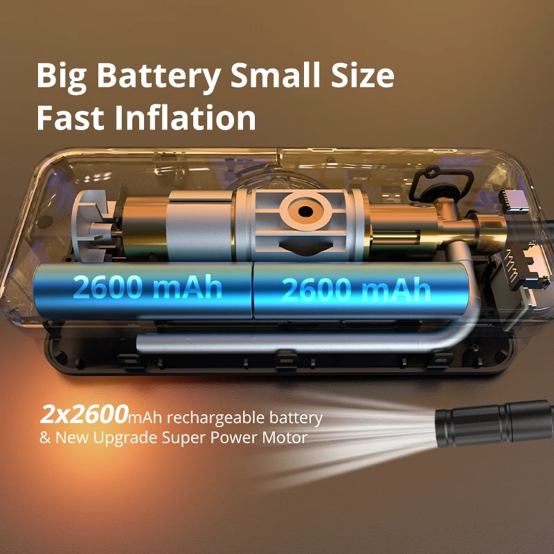 CARSUN portable tire inflator — product photo 6