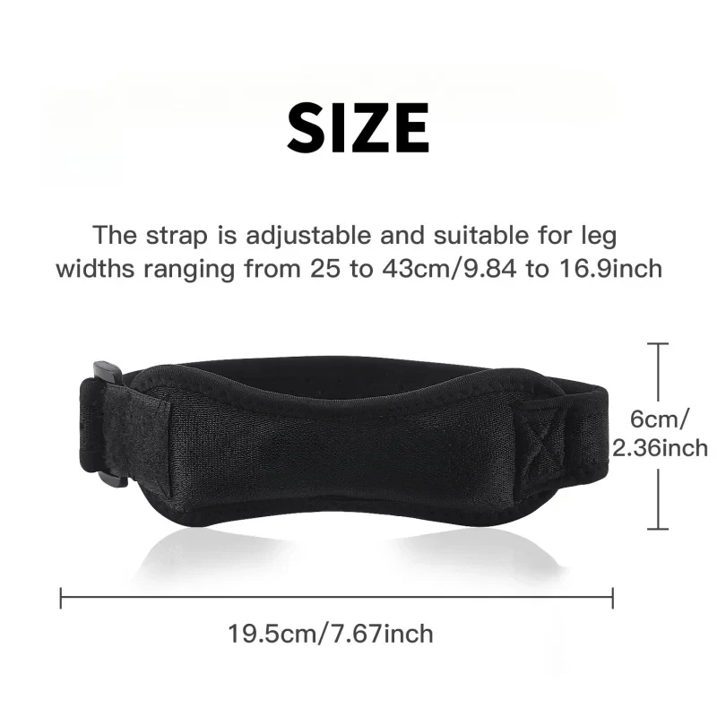 Knee sleeve worn during training, straps adjusted