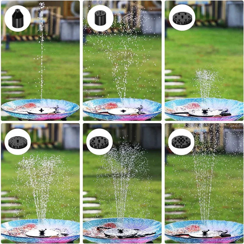 solar fountain pump — product photo
