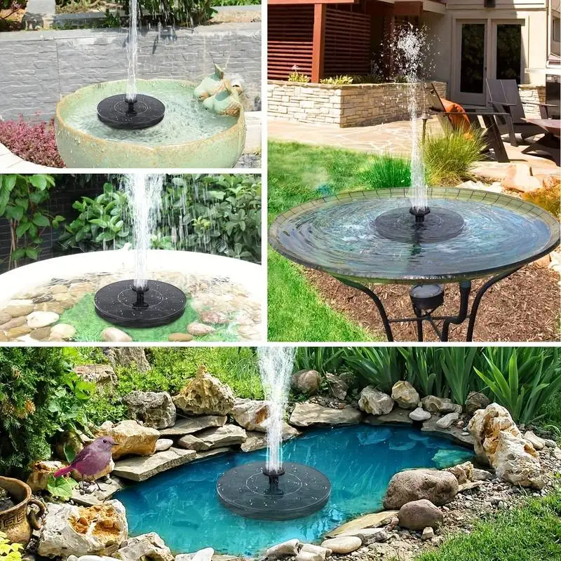 solar fountain pump — product photo