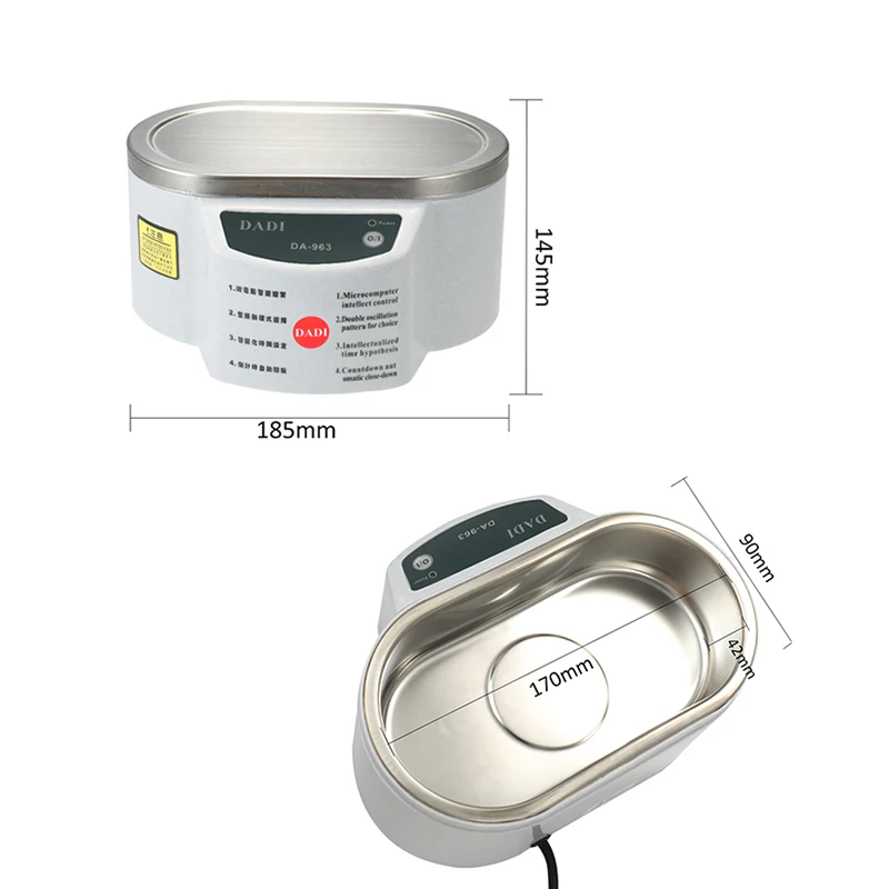 Cleaning jewelry and glasses in the ultrasonic bath